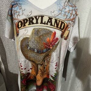 Sweet Gisele Blue Graphic T-Shirt XXL